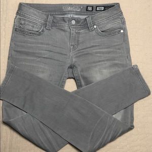 Miss Me gray skinny jeans